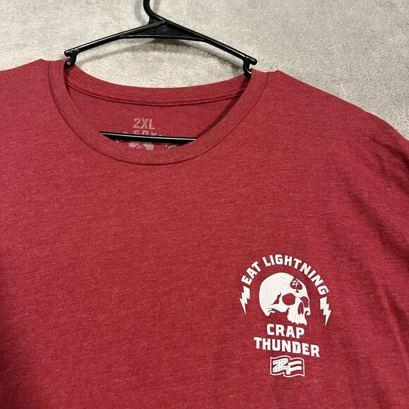 Zero Foxtrot Shirt Mens 2XL XXL Red Eat Lightning Long Sleeve Military Shirt - Picture 4 of 8